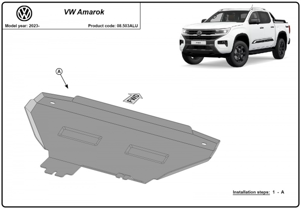 Scut radiator din aluminiu Volkswagen Amarok 3