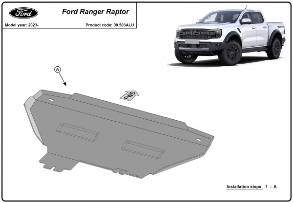 Scut radiator din aluminiu Ford Ranger Raptor 3