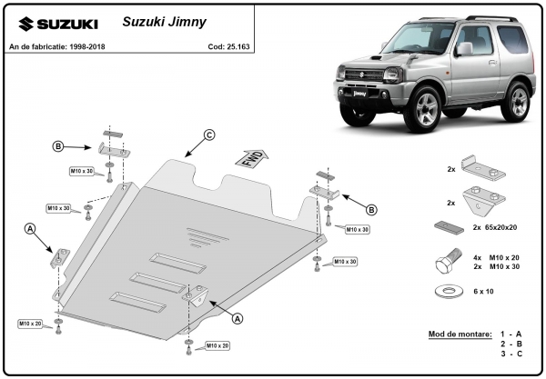 Scut reductor/cutie transfer Suzuki Jimny 3