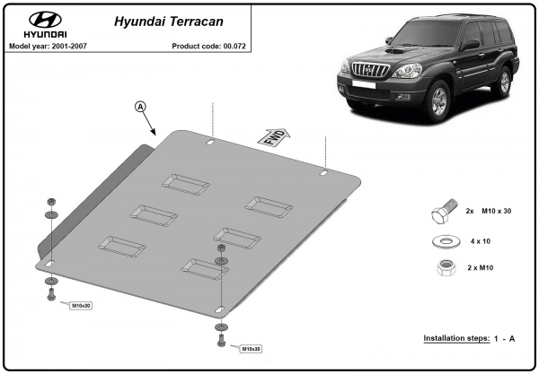 Scut cutie de viteză Hyundai Terracan 3