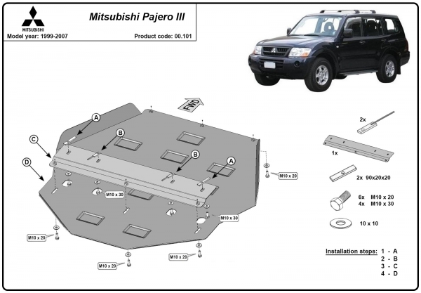 Scut cutie de viteză Mitsubishi Pajero 3 3