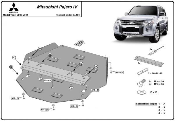 Scut cutie de viteză Mitsubishi Pajero 4 (V80, V90) 3