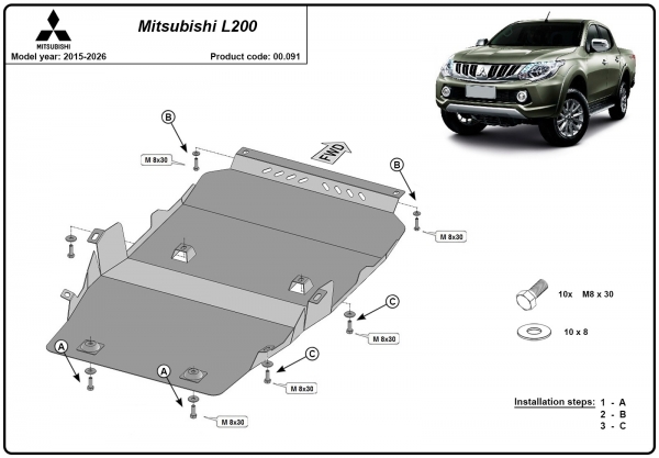 Scut motor Mitsubishi L200 3