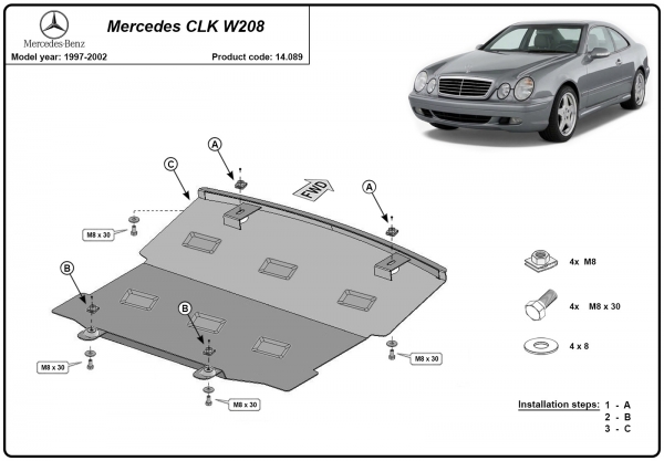Scut motor Mercedes CLK W208 3