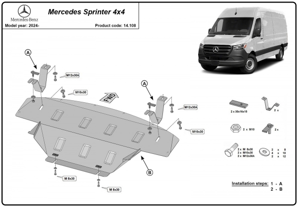 Scut motor Mercedes Sprinter 4x4 3