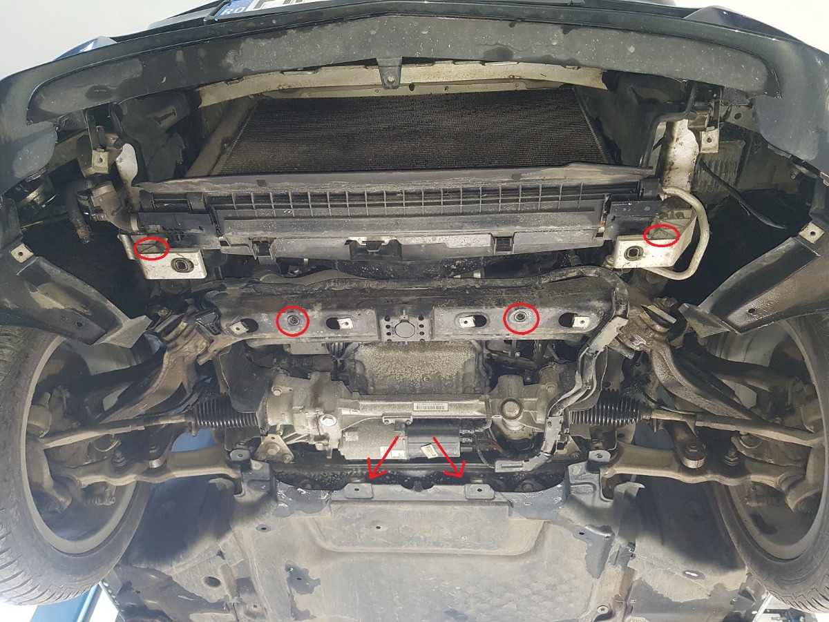 Ocelový kryt olejové vany pro Mercedes třídy C W205 2014 - 2021, 4x2