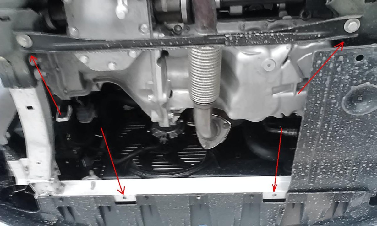 Ocelový kryt olejové vany pro Vauxhall Corsa E 2014 - 2019, všechny motory