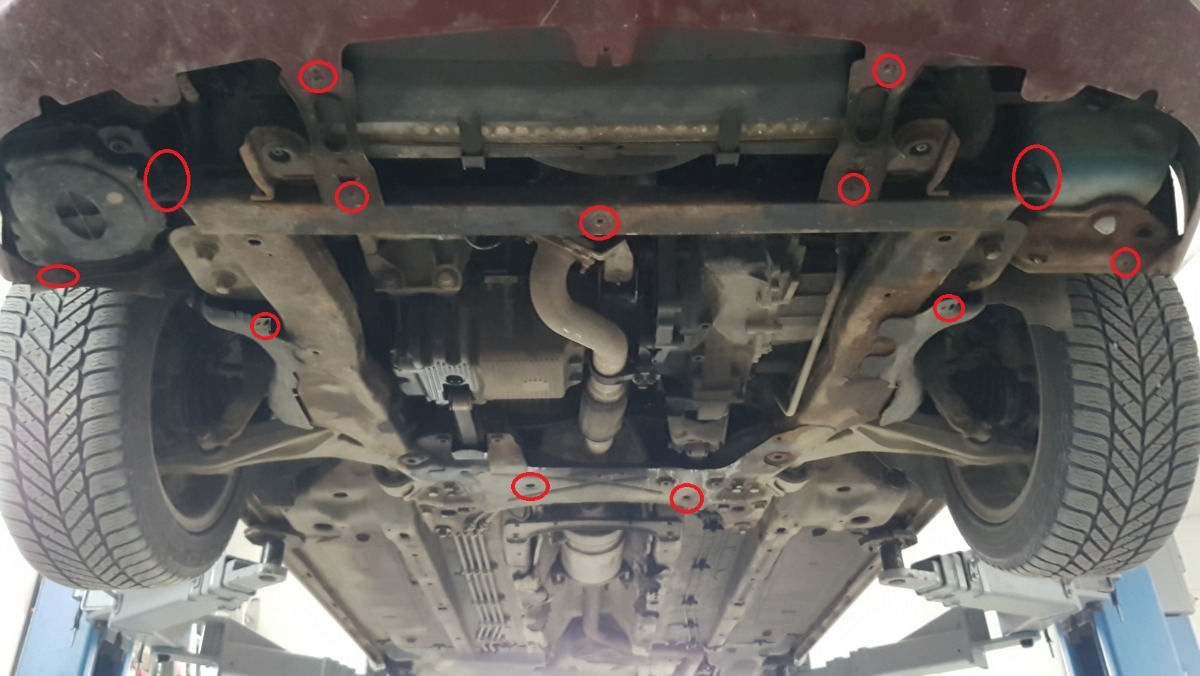 Ocelový kryt olejové vany pro Alfa Romeo 159 2004 - 2011, všechny motory