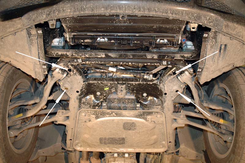 Ocelový kryt chladiče pro BMW X3 E83 2003 - 2010, E83