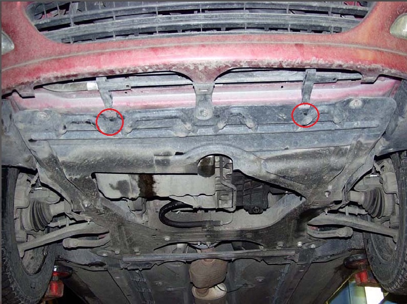 Ocelový kryt olejové vany pro ochranu motoru a převodovky pro Peugeot 406 1996 - 2004, všechny motory