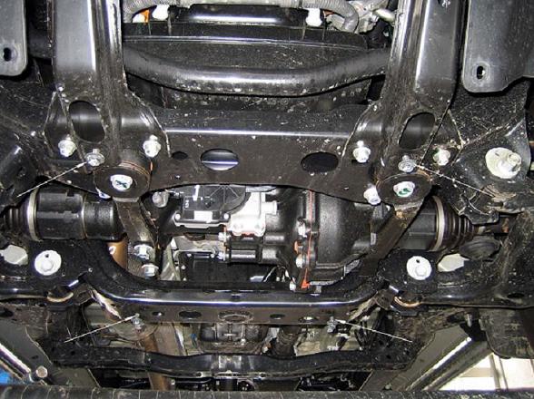 Ocelový kryt olejové vany pro Toyota Hilux 2004 - 2015, všechny motory