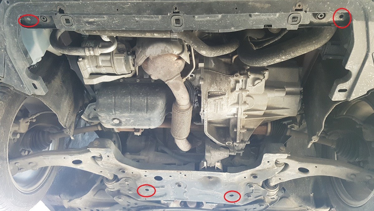 Ocelový kryt olejové vany pro Volvo V40 2012 - 2019, všechny motory
