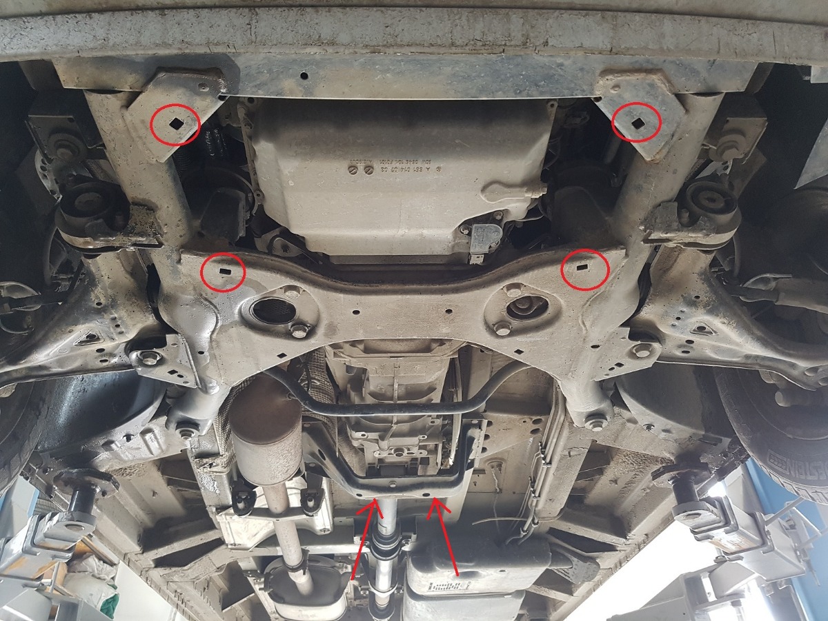 Ocelový kryt převodovky pro Mercedes Vito W639 - 2.2 D 4x2 2003 - 2014, 2.2 D, 3.0 D 4x2
