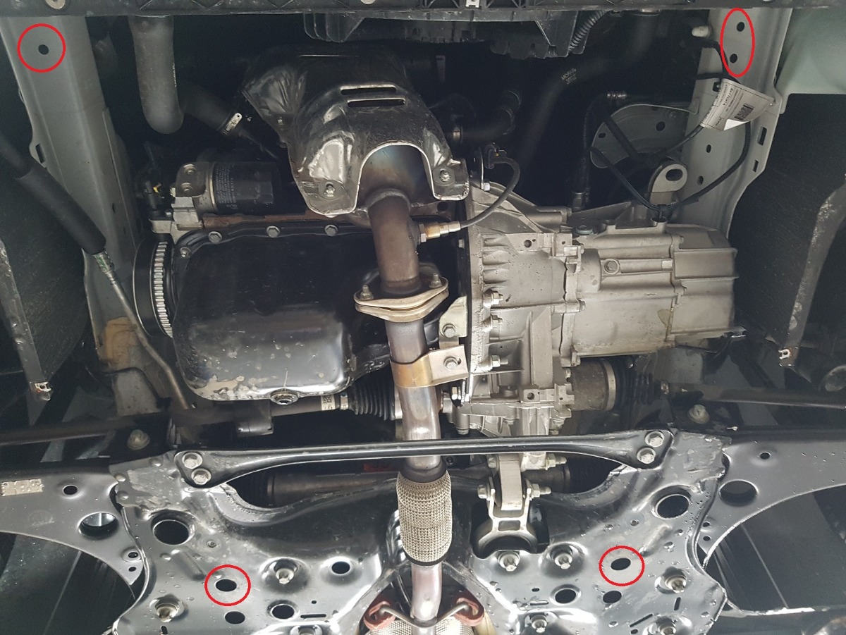 Ocelový kryt olejové vany pro Fiat Tipo 2016 - 2026, všechny motory