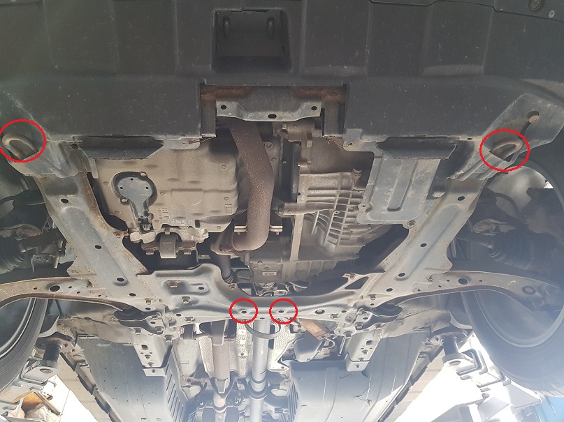 Ocelový kryt olejové vany pro Honda CR-V Gen 4 2013 - 2016, všechny motory