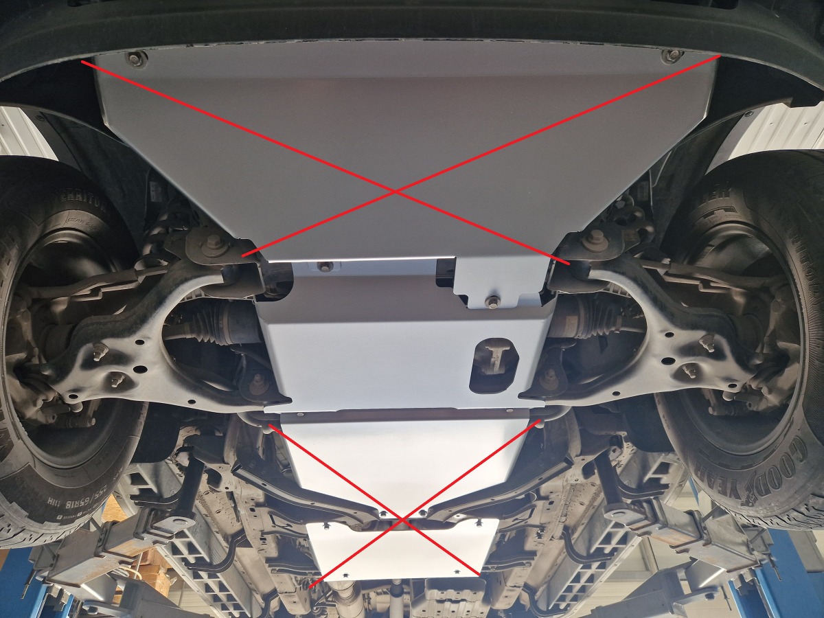 Ocelový kryt olejové vany pro Volkswagen Amarok 2 2022 - 2026, všechny motory