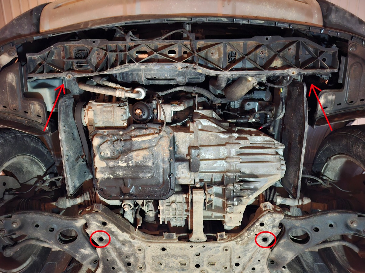 Ocelový kryt olejové vany pro Kia Sorento XM 2012 - 2020, všechny motory