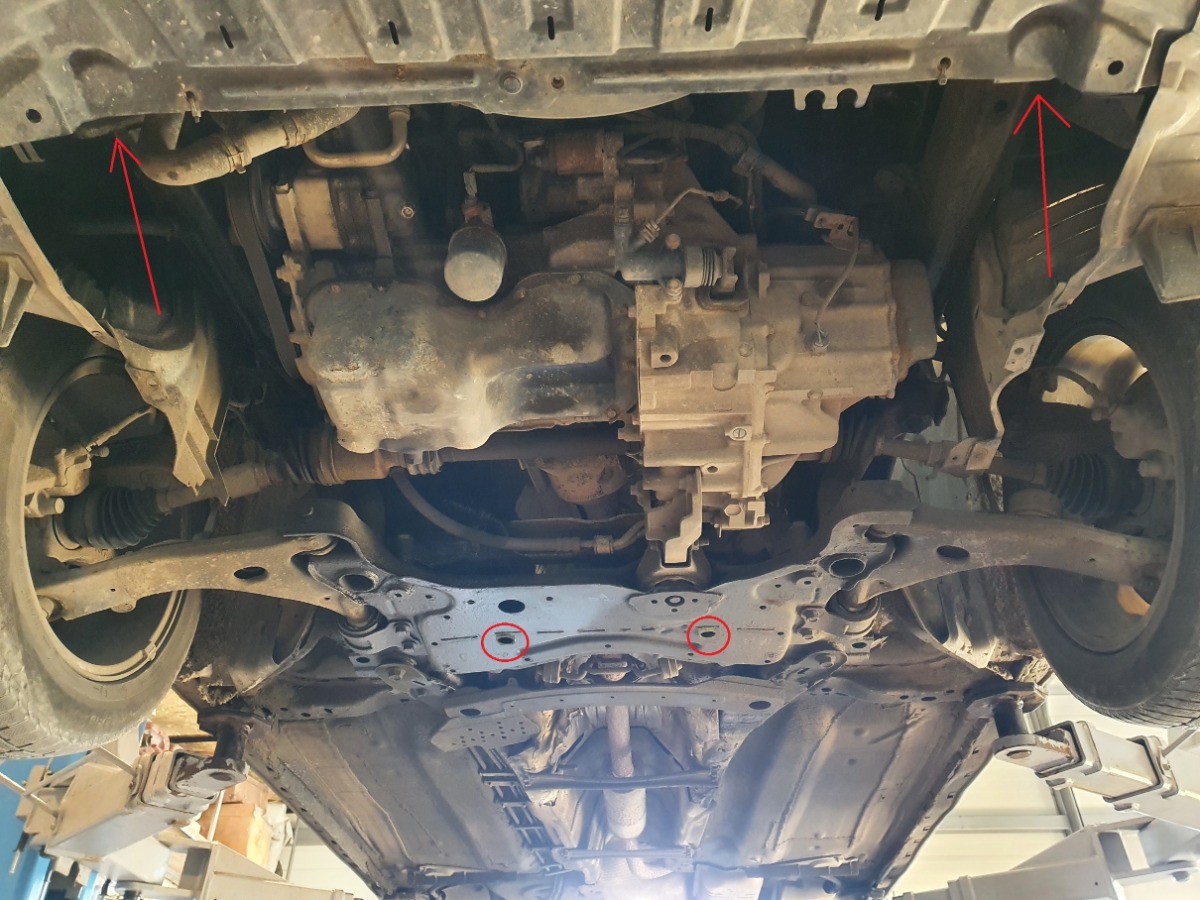 Ocelový kryt olejové vany pro Mazdu 3 2003 - 2009, všechny motory