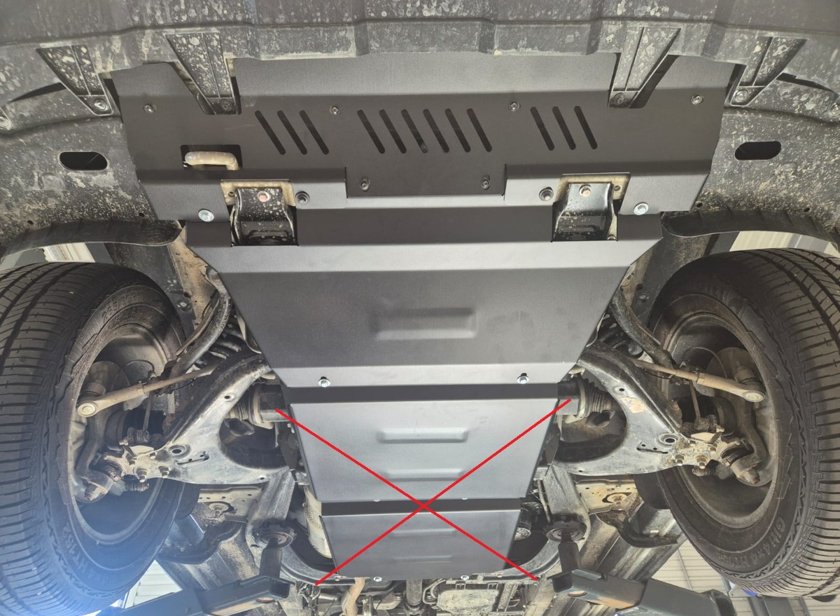 Ocelový kryt olejové vany pro ochranu motoru a chladiče pro Maxus T60 Max 2025 - 2026, všechny motory