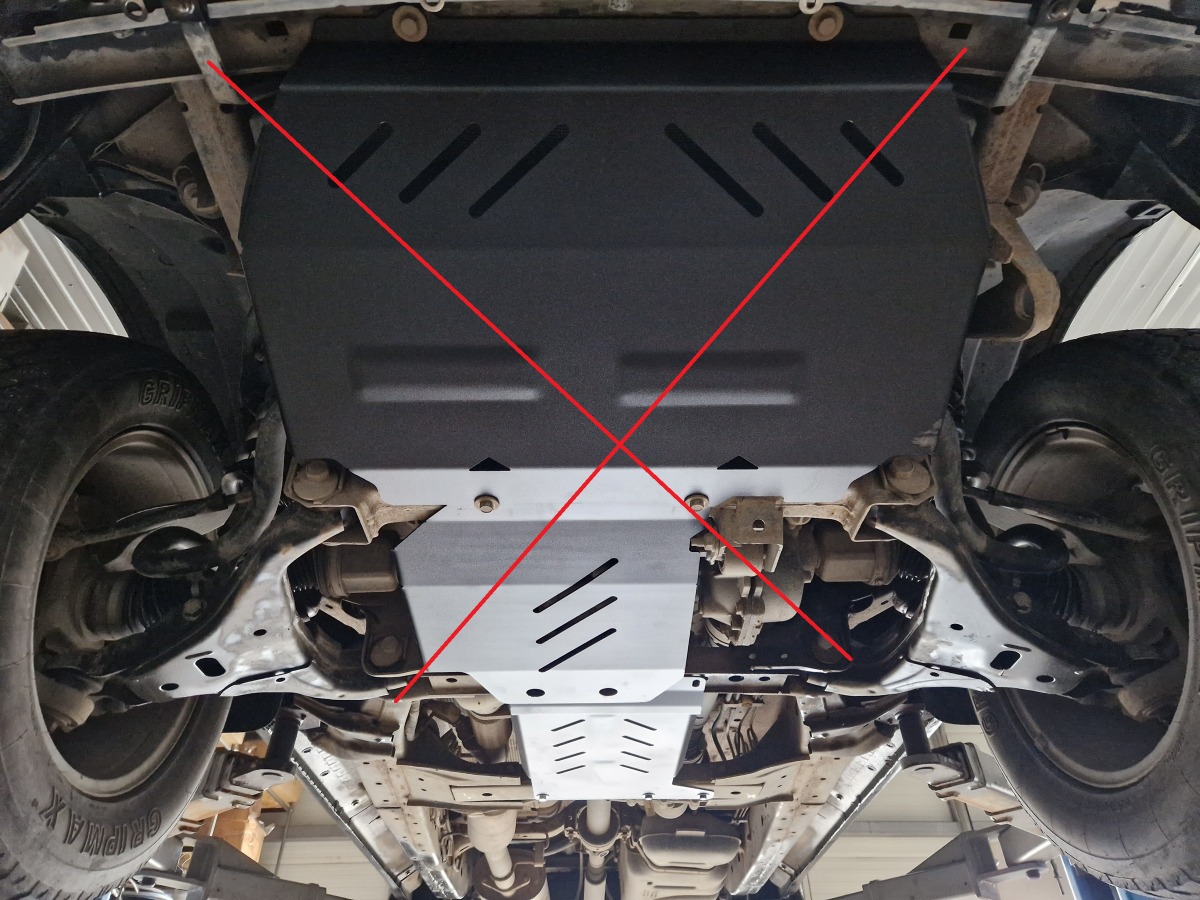 Ocelový kryt převodovky pro Ford Ranger 2011 - 2020, všechny motory