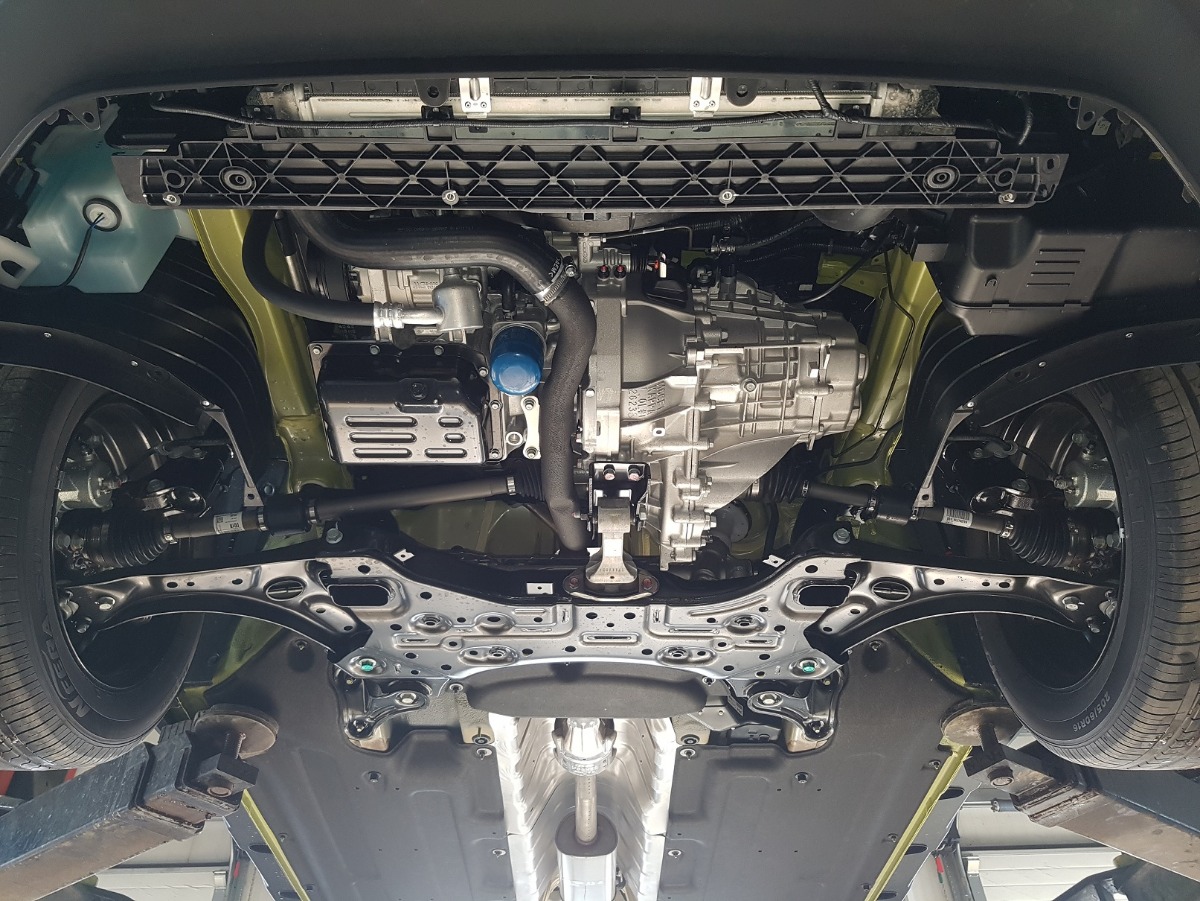 Ocelový kryt olejové vany pro Hyundai Kona 2018 - 2023, všechny motory