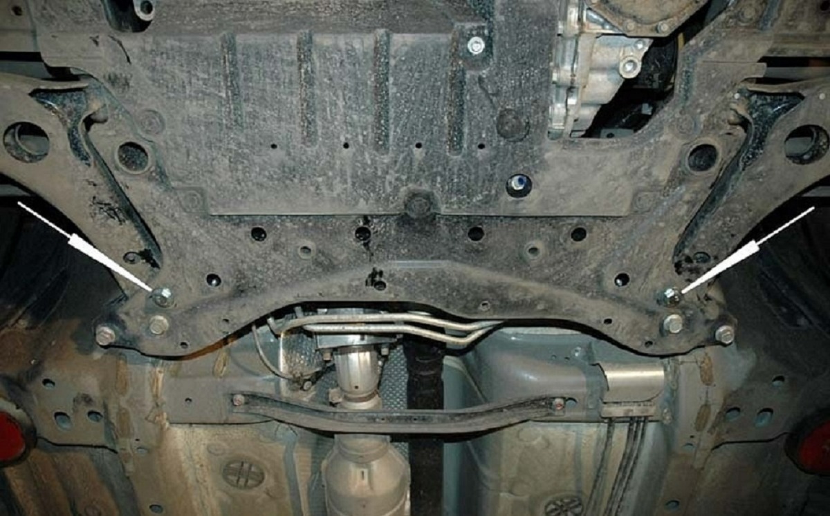 Ocelový kryt olejové vany pro ochranu motoru a převodovky pro Mitsubishi ASX 2010 - 2022, všechny motory