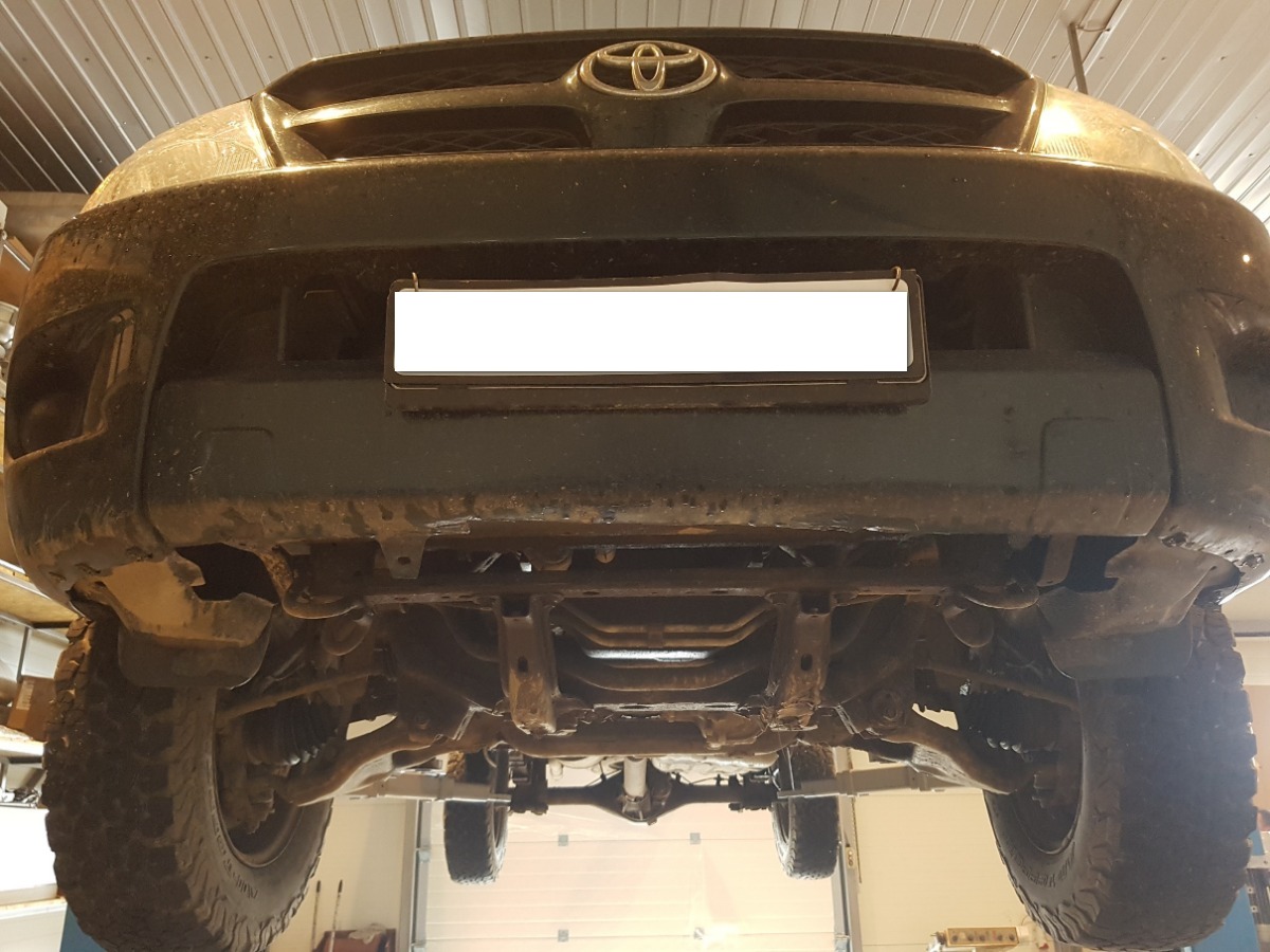 Ocelový kryt převodovky a filtru pevných částic pro Toyota Hilux 2004 - 2015, všechny motory