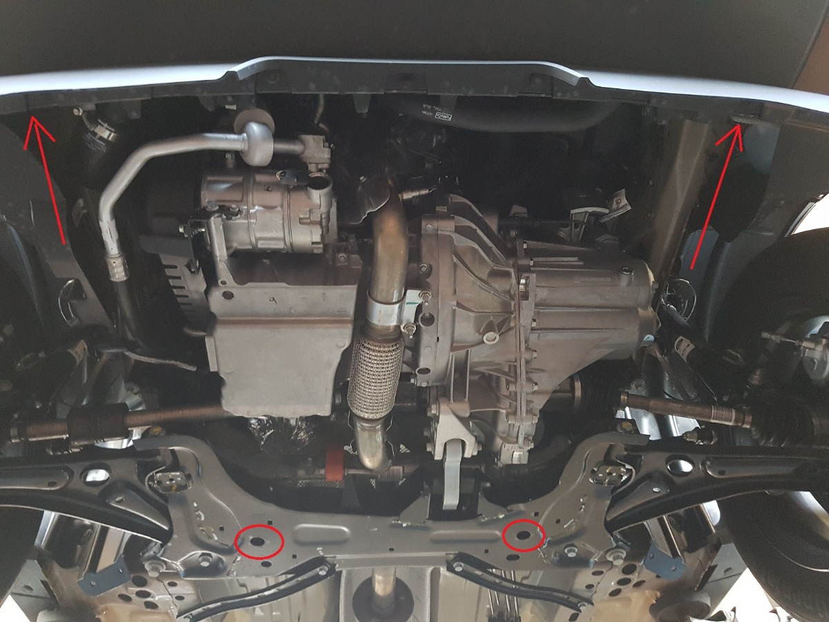 Ocelový kryt olejové vany Ford EcoSport 2017 - 2026, všechny motory