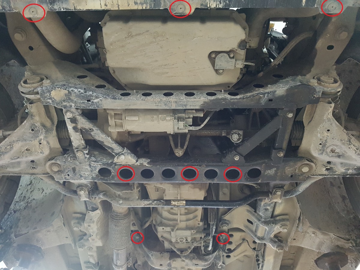 Ocelový kryt olejové vany pro Mercedes Viano W447 2.2 D, 4x2 2014 - 2026, všechny motory