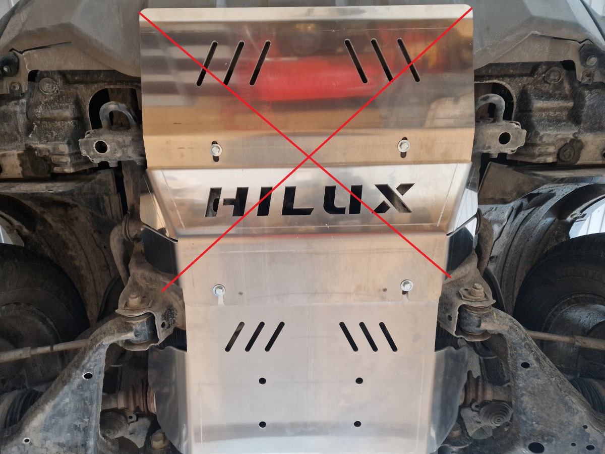 Hliníkový kryt olejové vany pro Toyota Hilux Revo 2016 - 2026, všechny motory