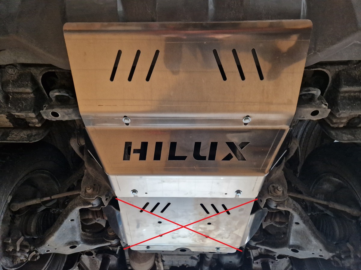 Hliníkový kryt chladiče pro Toyota Hilux Revo 2016 - 2026, všechny motory