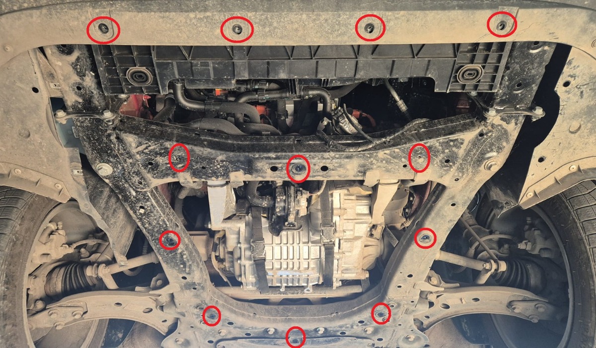 Ocelový kryt olejové vany pro MG ZS EV 2022 - 2026, electric