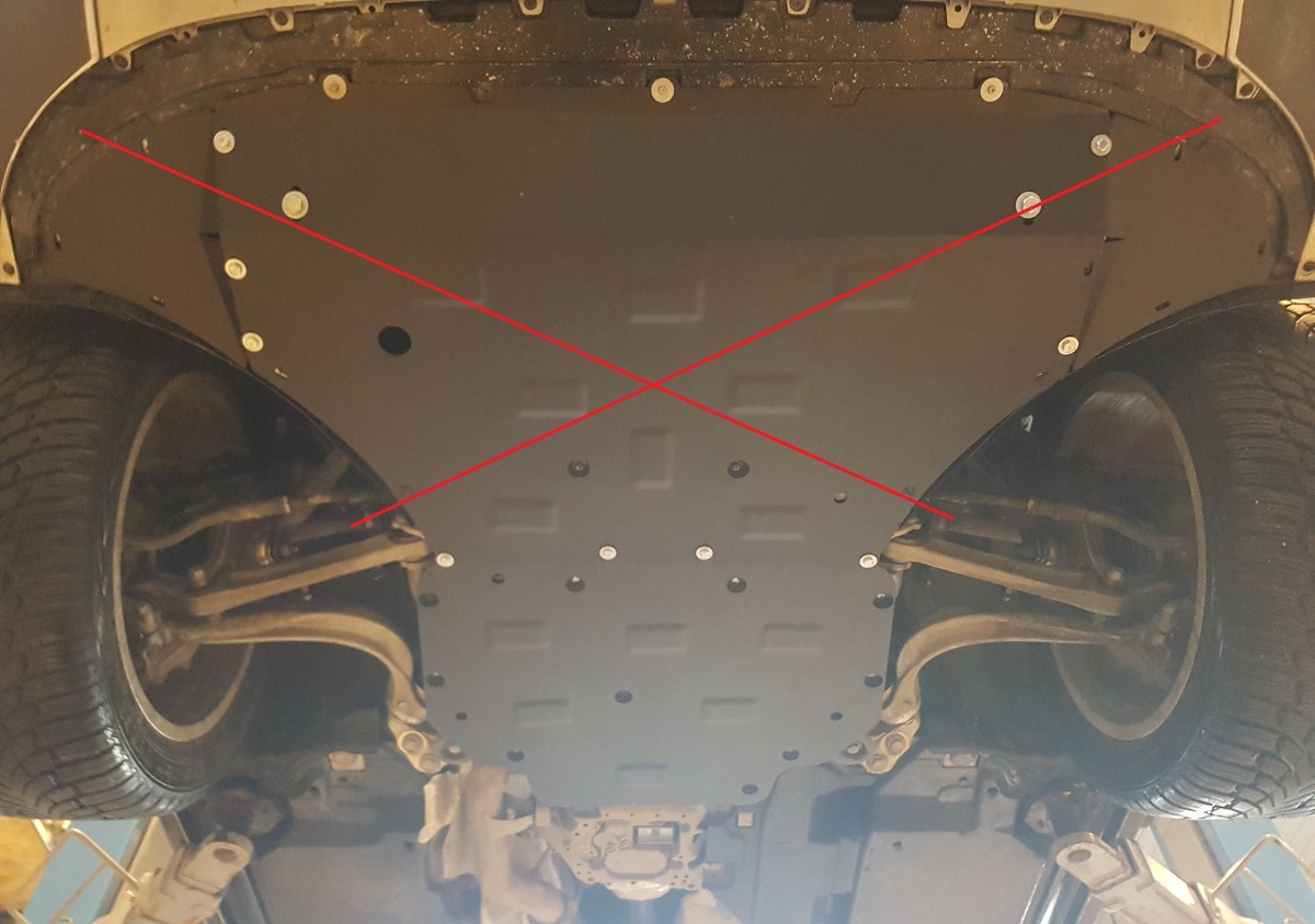 Ocelový kryt převodovky pro Audi Q7 2015 - 2026, všechny motory