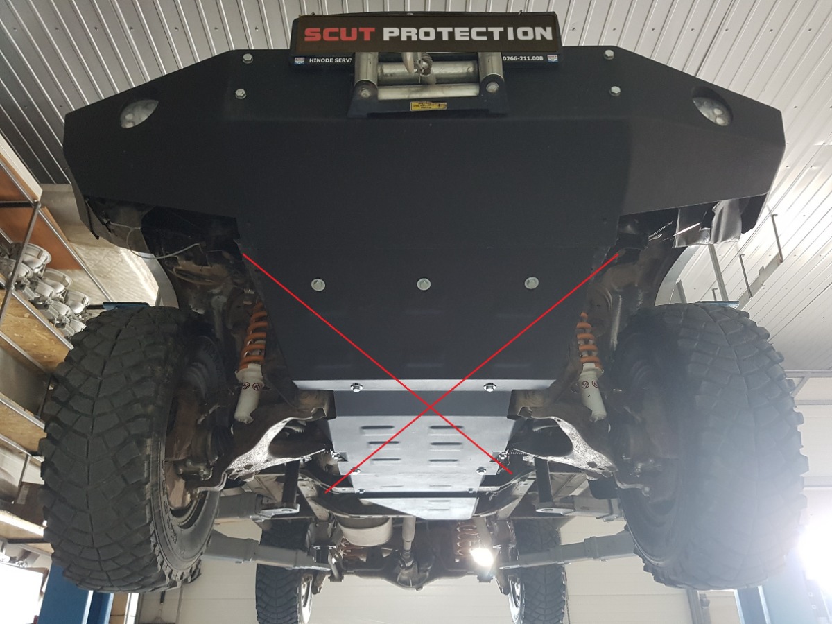 Ocelový kryt převodovky pro Toyota Land Cruiser J90 1995 - 2002, všechny motory
