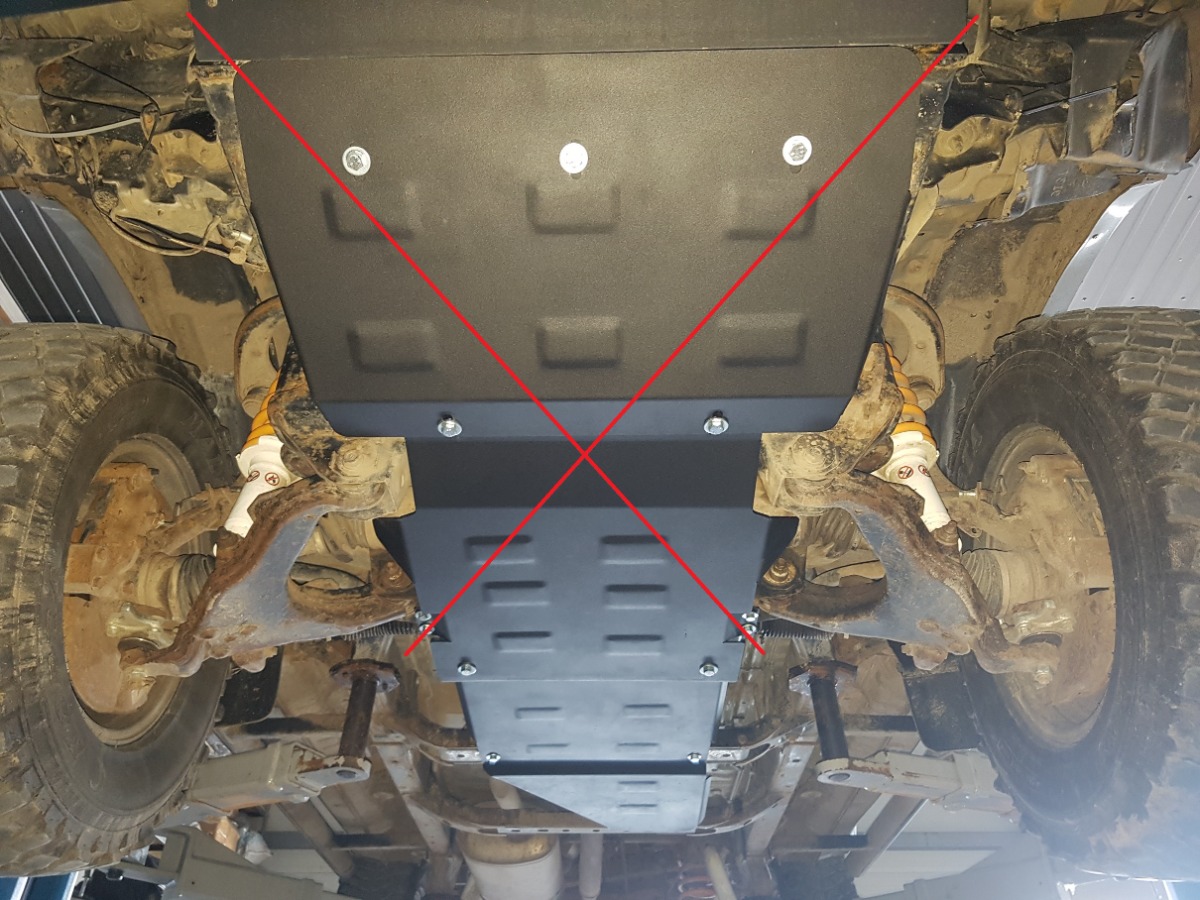 Ocelový kryt převodovky pro Toyota Land Cruiser J90 1995 - 2002, všechny motory