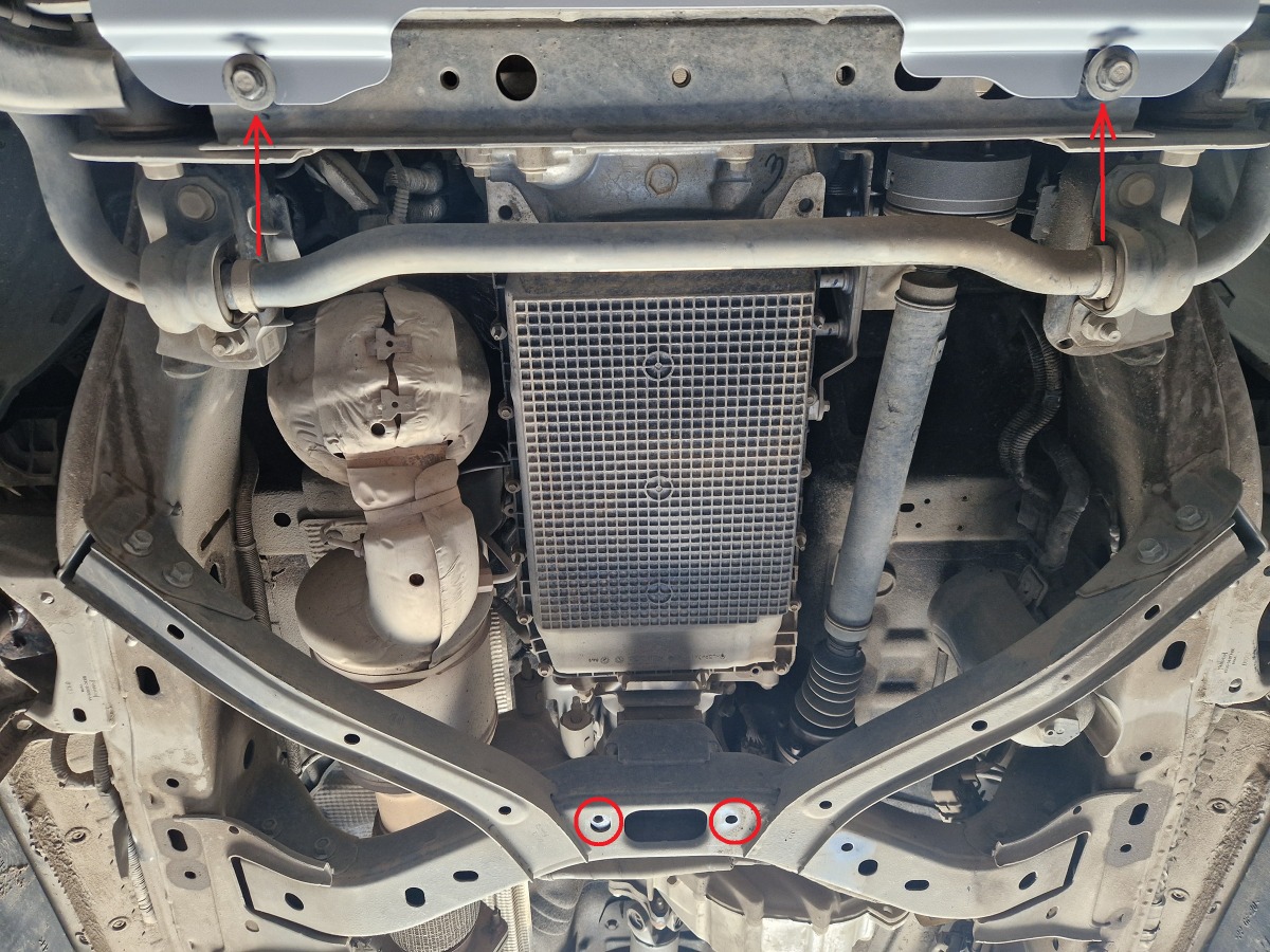 Ocelový kryt automatické převodovky pro Ford Ranger 2023 - 2026, všechny motory