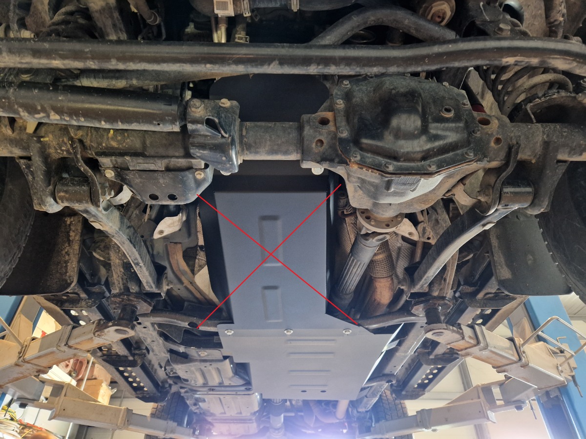 Ocelový kryt převodovky pro Jeep Wrangler - JL 2017 - 2026, všechny motory