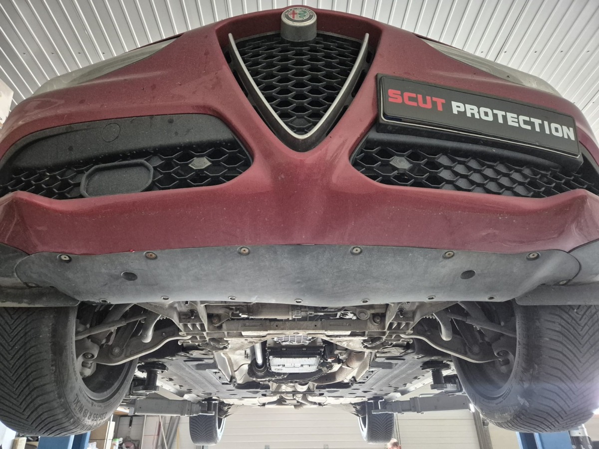 Ocelový kryt olejové vany pro Alfa Romeo Stelvio 2016 - 2026, všechny motory