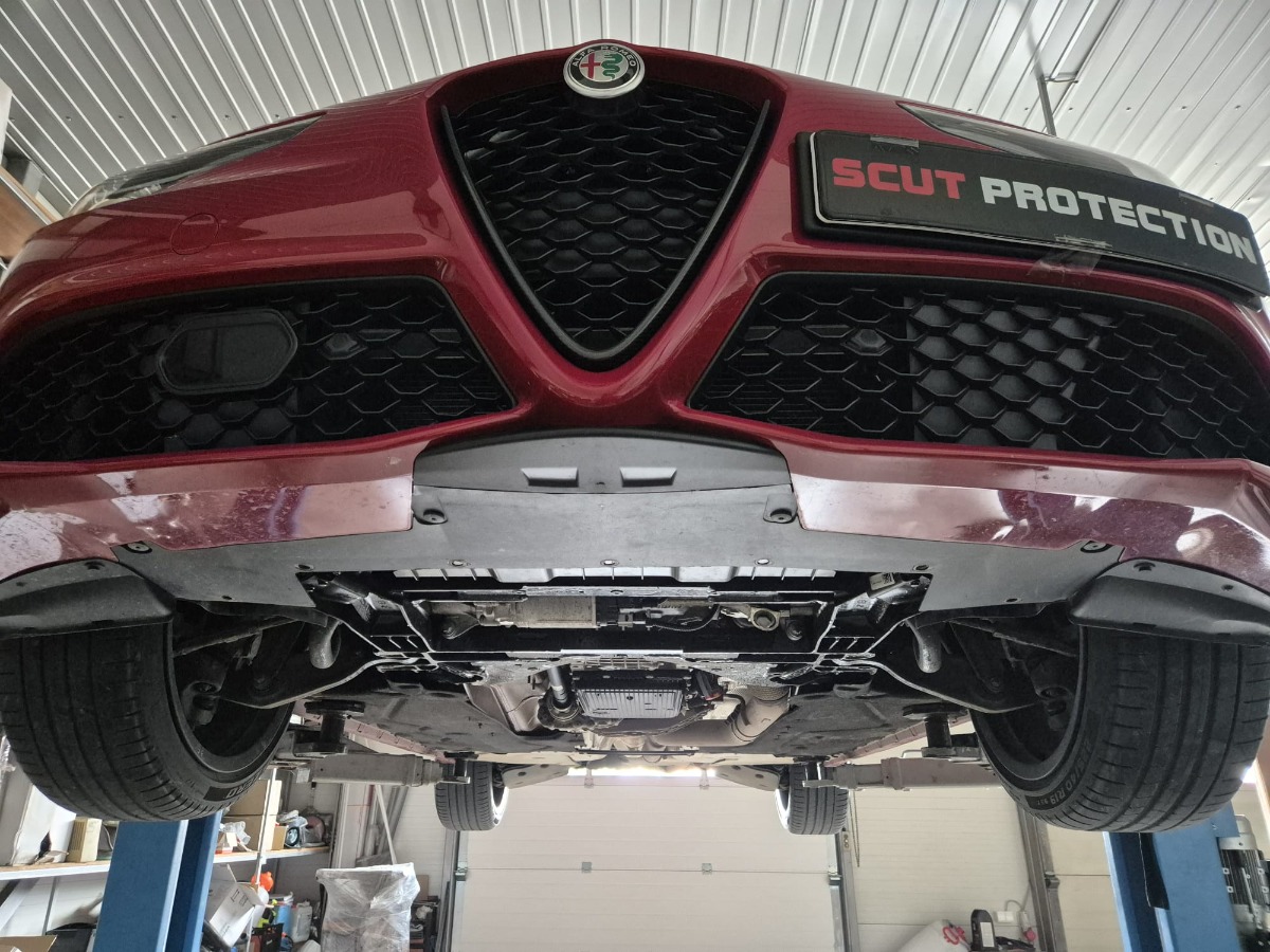 Ocelový kryt olejové vany pro Alfa Romeo Giulia 2015 - 2026, všechny motory