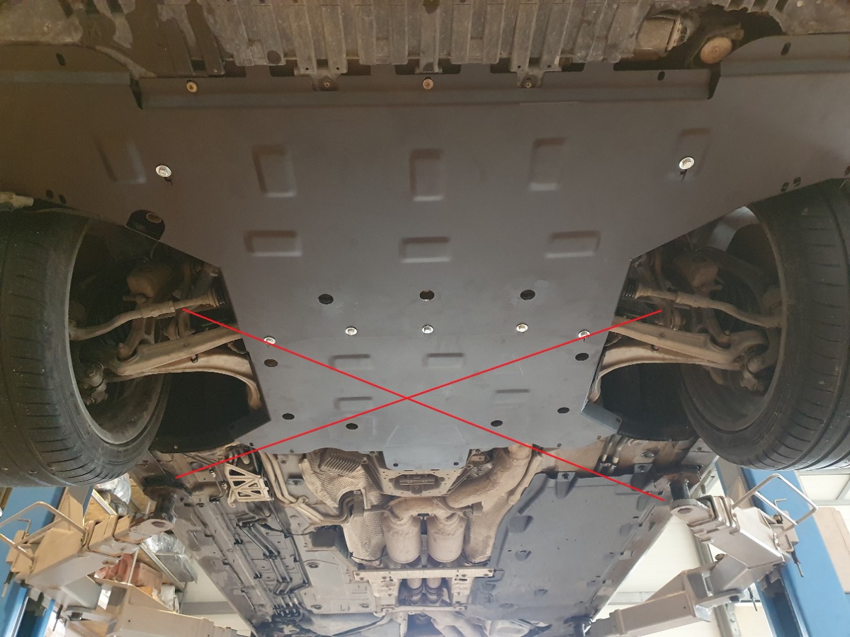 Ocelový kryt olejové vany pro Audi A8 2010 - 2017, všechny motory