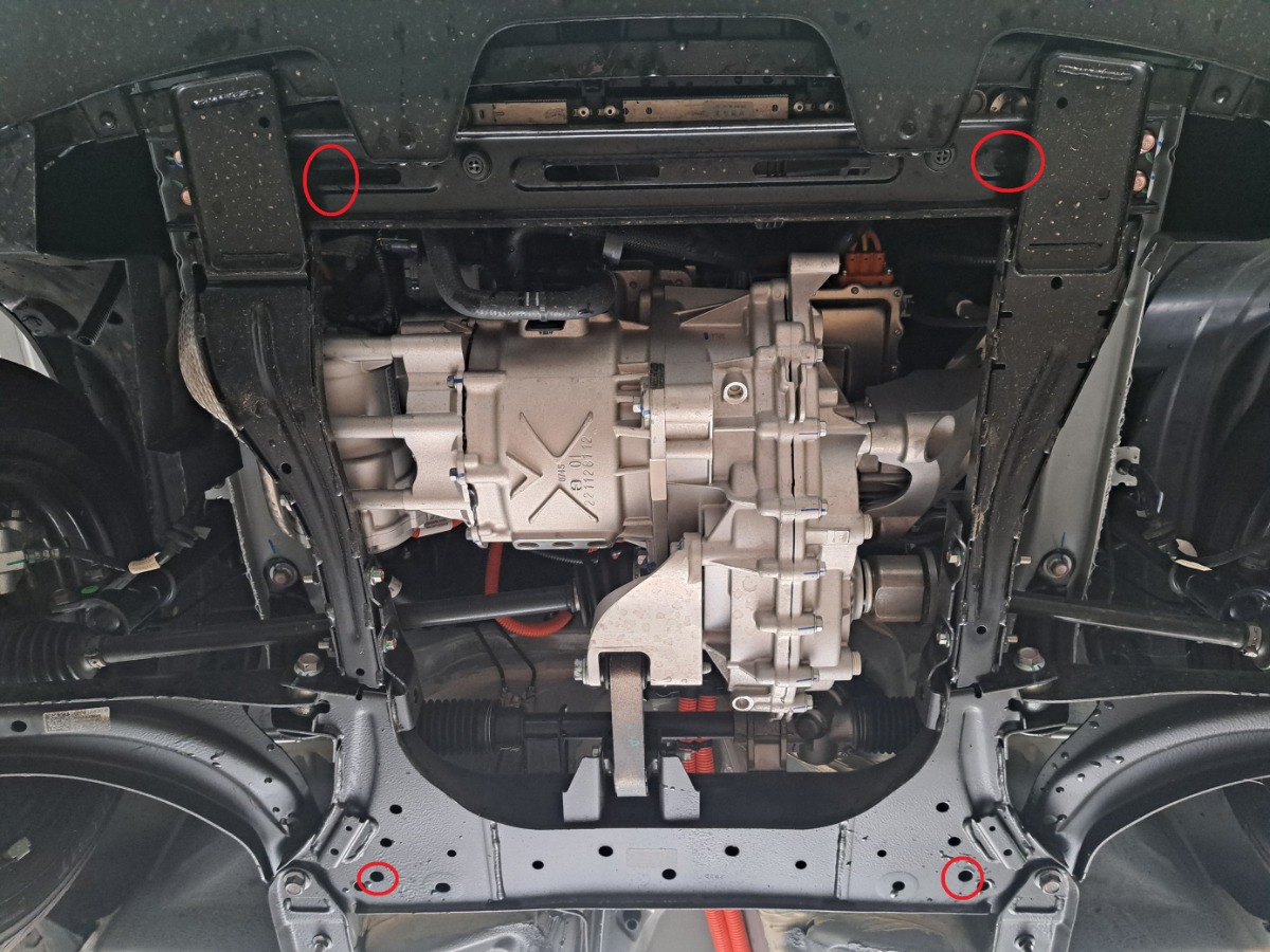 Ocelový kryt olejové vany pro Dacia Spring 2021 - 2024, všechny motory