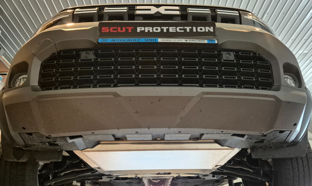 Hliníkový kryt pod olejovou nádrž pro Dacia Duster - 4x2 + 4x4 2024 - 2026, všechny motory