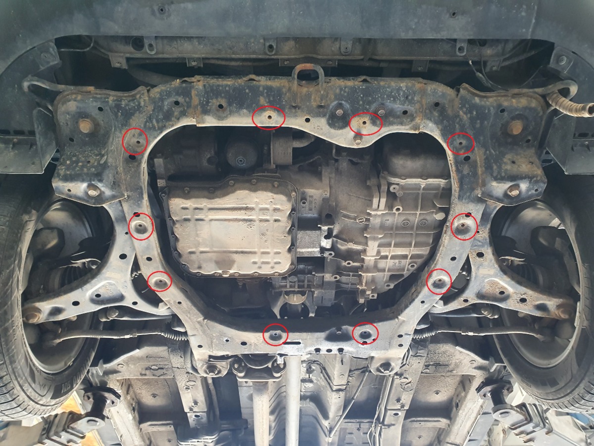 Ocelový kryt olejové vany pro Kia Sorento XM (před faceliftem) 2010 - 2012, všechny motory