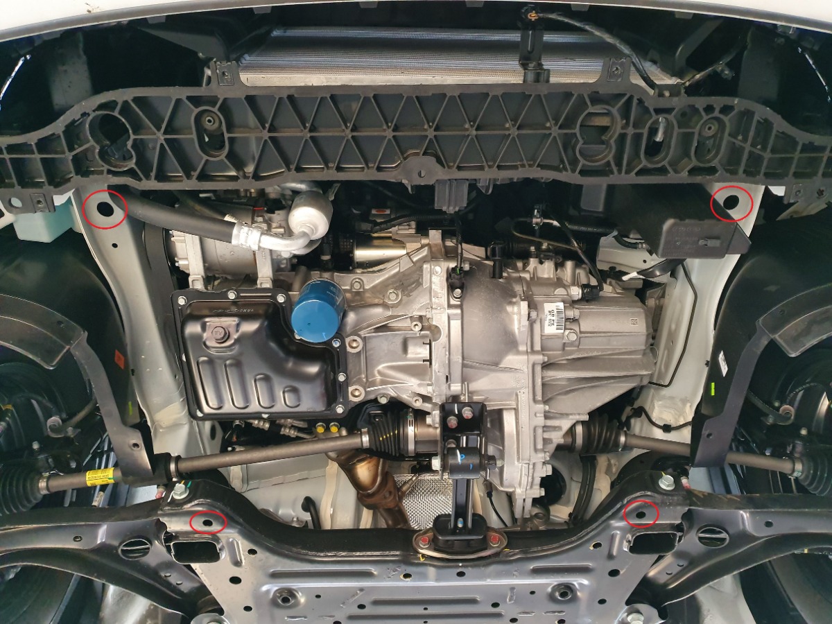 Ocelový kryt olejové vany pro Hyundai i20 2015 - 2020, Unknown