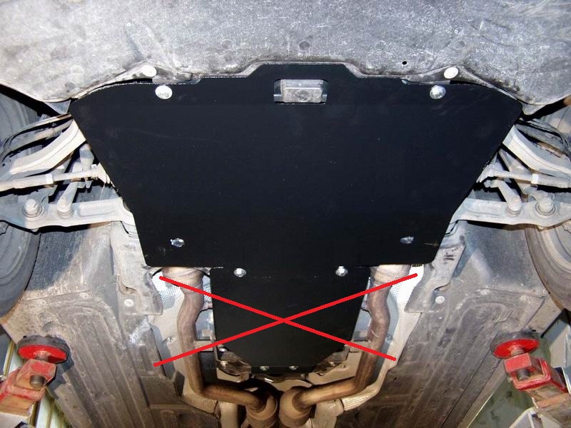 Ocelový kryt olejové vany pro Mercedes třídy E W211 2002 - 2008, všechny motory