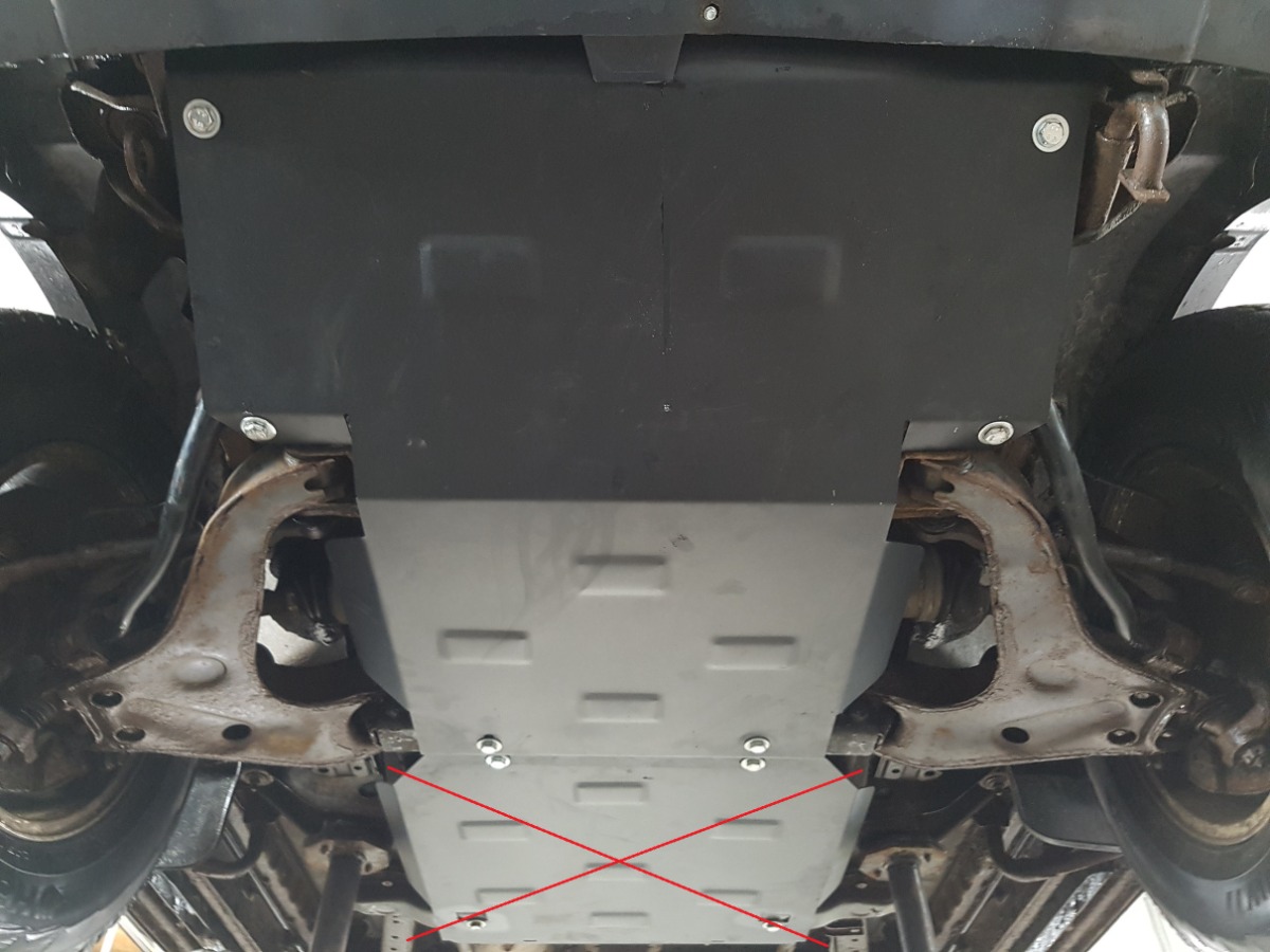 Ocelový kryt olejové vany pro Mitsubishi L200 1998 - 2007, všechny motory