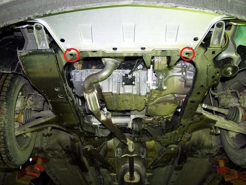 Ocelový kryt olejové vany pro ochranu motoru a převodovky pro Fiat Croma 2005 - 2011, Unknown