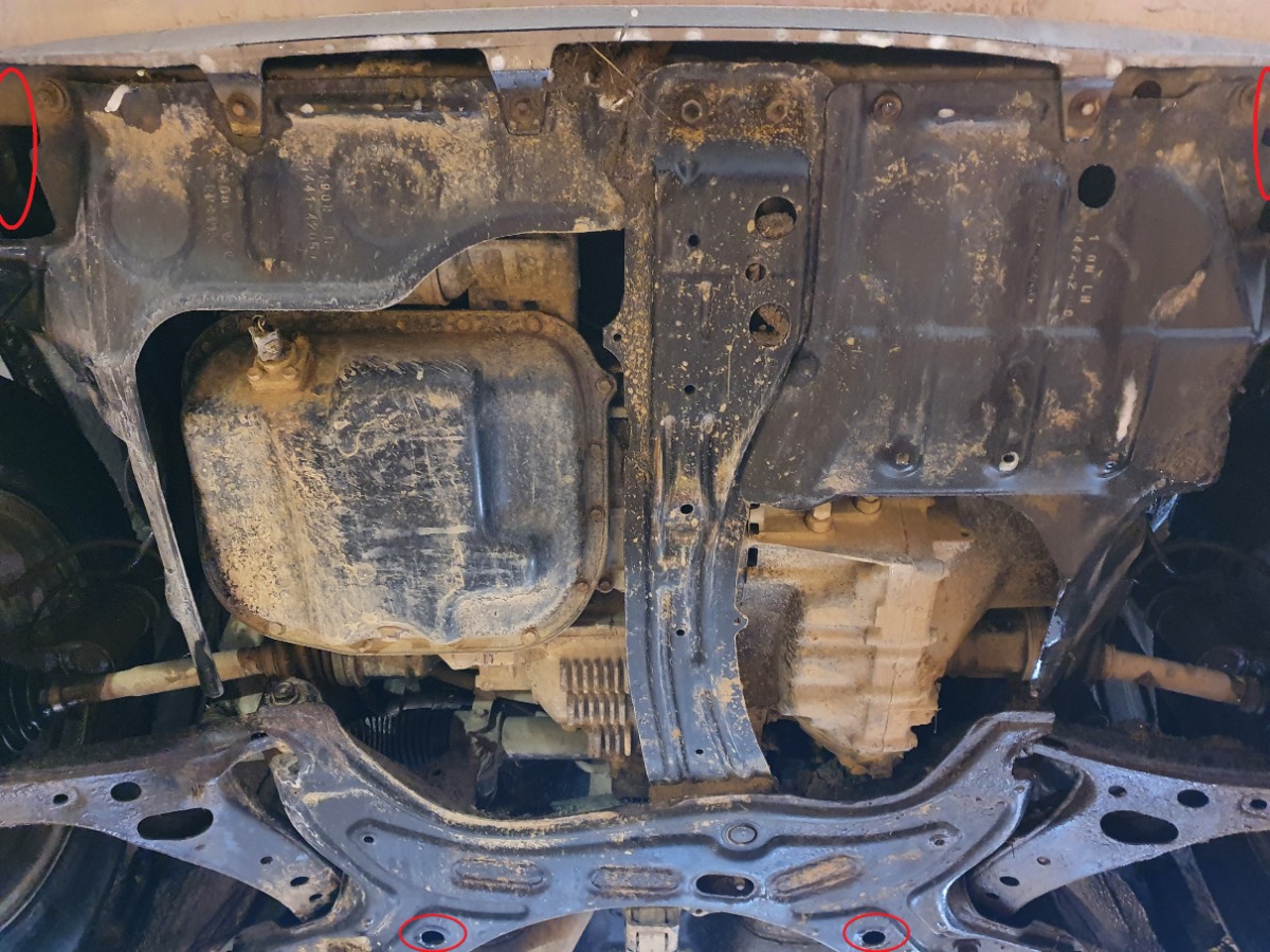 Ocelový kryt olejové vany pro Toyota Rav4 2000 - 2006, 2.0