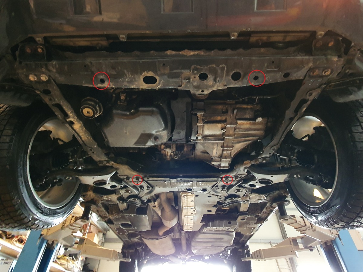 Ocelová ochrana olejové vany pro Toyota RAV 4 diesel 2006 - 2013, diesel
