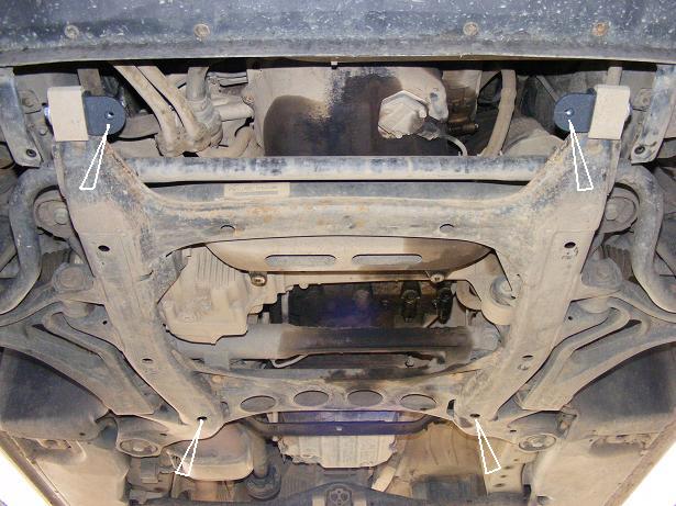 Ocelový kryt olejové vany pro Porsche Cayenne 2002 - 2017, všechny motory